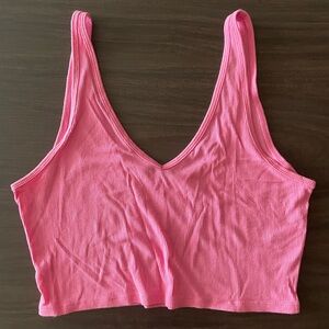 PacSun Pink Ribbed Crop Top